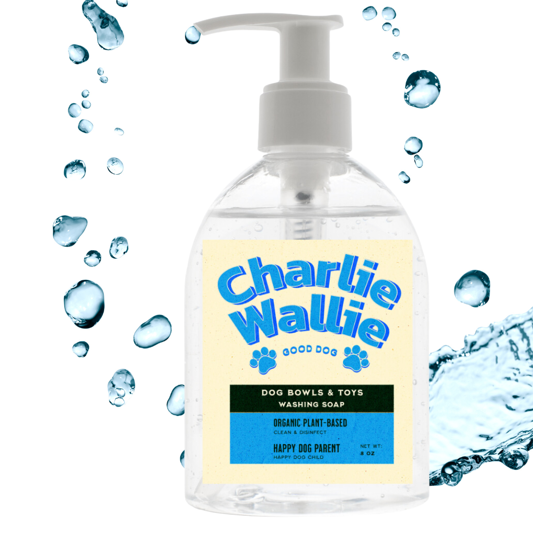 Dog bowl washing soap by Charlie Wallie